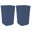 vidaXL Jardini&egrave;res 2 pcs bleu gris 32,5x32,5x57 cm PP