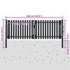 vidaXL Portail double en acier 300 x 75 cm anthracite