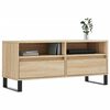 vidaXL Meuble TV chêne sonoma 100x34,5x44,5 cm bois d'ingénierie