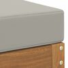 vidaXL Pouf d'Ext&eacute;rieur Bois d'Acacia Massif Naturel