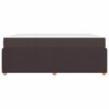 vidaXL Cadre de lit avec matelas Marron fonc&eacute; 180 x 200 cm tissu