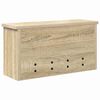 vidaXL Porte-manteau mural avec &eacute;tag&egrave;re Ch&ecirc;ne Sonoma 50 x 16 x 26 cm