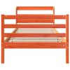 vidaXL Cadre de lit sans matelas cire marron 100x200cm bois pin massif