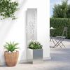 vidaXL Écran de confidentialité de jardin Floral Argenté 32 x 140 cm