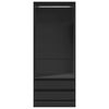 vidaXL Garde-robe noir 80x50x200 cm bois d'ing&eacute;nierie