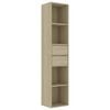 vidaXL Biblioth&egrave;que Ch&ecirc;ne sonoma 36x30x171 cm Bois d'ing&eacute;nierie