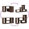 vidaXL Meubles TV 2 pcs ch&ecirc;ne marron 75x30x50 cm bois ing&eacute;nierie