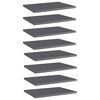 vidaXL Panneaux de biblioth&egrave;que 8 pcs gris brillant bois d&rsquo;ing&eacute;nierie