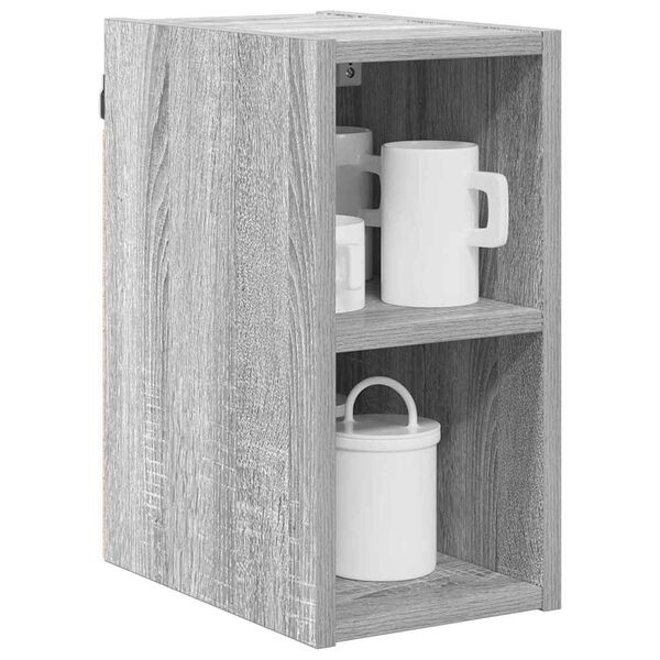 vidaXL Armoire suspendue avec stockage Gris Sonoma 20 x 29,5 x 40 cm