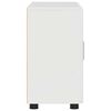 vidaXL Buffet avec &eacute;tag&egrave;re FLORIN Blanc brillant 88,5 x 30,5 x 55,5 cm