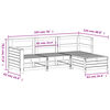 vidaXL Salon de jardin 4 pcs bois massif de pin