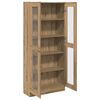 vidaXL Buffet haut ch&ecirc;ne artisanal 82,5x30,5x185 cm bois d'ing&eacute;nierie