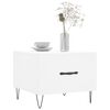 vidaXL Tables basses 2 pcs blanc 50x50x40 cm bois d'ing&eacute;nierie