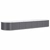 vidaXL Lit sur&eacute;lev&eacute; de jardin Acier galvanis&eacute; Anthracite