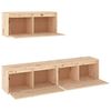 vidaXL Meubles TV 3 pcs Bois massif de pin