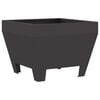 vidaXL Boule de feu Noir 50 x 50 x 38 cm Acier patin&eacute;