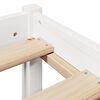 vidaXL Cadre de lit sans matelas blanc 75x190 cm bois de pin massif