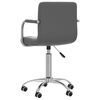 vidaXL Chaises &agrave; manger pivotantes lot de 2 gris similicuir