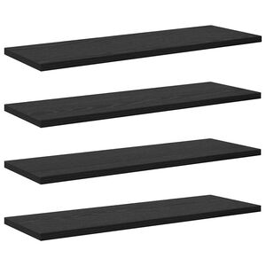 vidaXL &Eacute;tag&egrave;re &agrave; livres 3 niveaux 4 pc 60 x 20 x 1,5 cm Noir