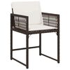 vidaXL Ensemble de salle &agrave; manger pour jardin 9 pcs Marron polyrotin
