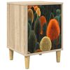 vidaXL Table de chevet ZAANDAM Ch&ecirc;ne Sonoma 36 x 33 x 50 cm