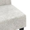 vidaXL Canap&eacute;-lit &agrave; 2 places avec tabouret Gris clair Tissu microfibre