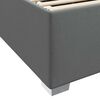 vidaXL Cadre de lit avec matelas Gris fonc&eacute; 120 x 200 cm tissu