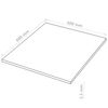 vidaXL Plaque de MDF 20 pcs Carr&eacute; 60 x 60 cm 2,5 mm