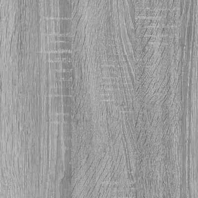 vidaXL Tables de chevet 2 pcs avec tiroir Sonoma gris