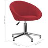 vidaXL Chaises pivotantes &agrave; manger lot de 6 rouge bordeaux tissu
