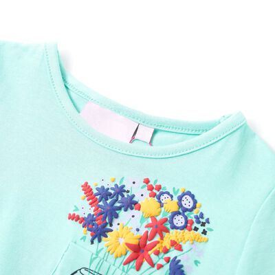 T-shirt pour enfants menthe claire 92