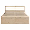 vidaXL Cadre de lit avec t&ecirc;te de lit 150x200 cm bois de pin massif