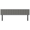vidaXL T&ecirc;tes de lit 2 pcs gris fonc&eacute; 90x5x78/88 cm tissu