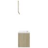 vidaXL Ensemble de meubles de salle de bain Ch&ecirc;ne sonoma Agglom&eacute;r&eacute;