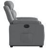 vidaXL Fauteuil inclinable &eacute;lectrique gris similicuir