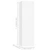 vidaXL Ensemble de meubles TV 4 pcs Blanc Bois d'ing&eacute;nierie