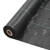 vidaXL Toile de paillage PP 1 x 25 m Noir