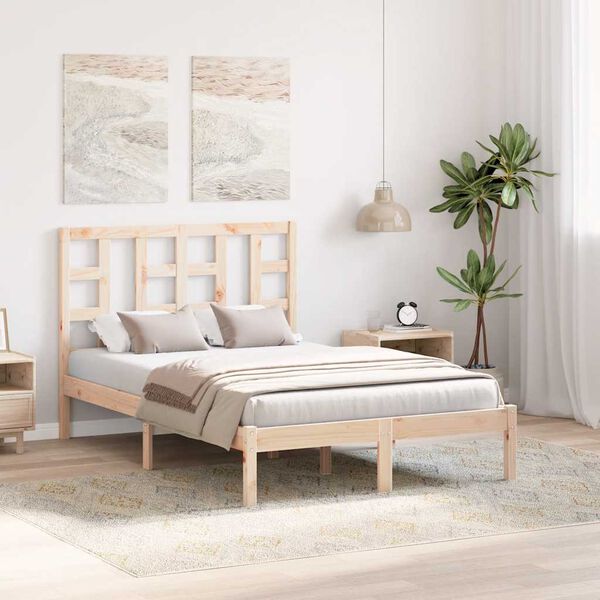 vidaXL Cadre de lit sans matelas 120x190 cm bois massif