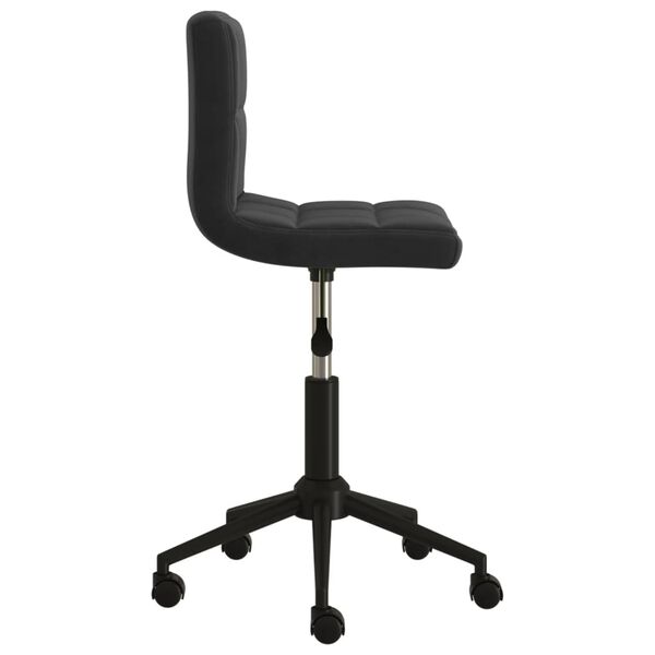 vidaXL Chaises pivotantes &agrave; manger lot de 4 noir velours