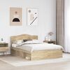 vidaXL Cadre de lit Sonoma 140 x 200 cm Bois de pin massif