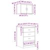 vidaXL Armoires de garage 2 pcs ch&ecirc;ne marron bois d'ing&eacute;nierie
