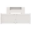 vidaXL Lit bibliothèque sans matelas blanc 135x190 cm bois pin massif