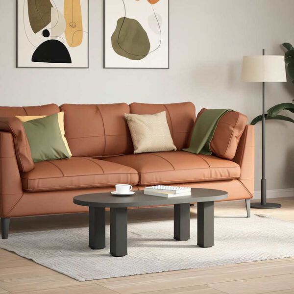 vidaXL Pieds de table basse 4 pi&egrave;ces Anthracite 42-44 cm Acier
