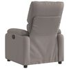 vidaXL Fauteuil inclinable &eacute;lectrique Taupe Tissu