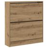 vidaXL Cabinet &agrave; chaussures 80 x 21 x 87,5 cm Bois d'ing&eacute;nierie