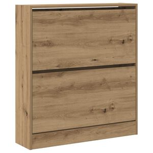 vidaXL Cabinet &agrave; chaussures 80 x 21 x 87,5 cm Bois d'ing&eacute;nierie