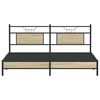 vidaXL Cadre de lit sans matelas ch&ecirc;ne sonoma 183x203 cm