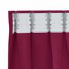 vidaXL Rideaux occultants avec anneaux 2 pcs Bordeaux 260 x 140 cm