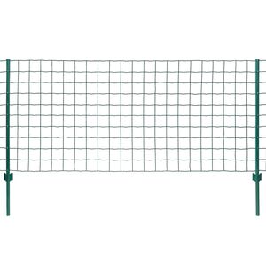 vidaXL Cl&ocirc;ture Euro Acier 20x1 m Vert