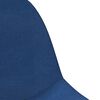 vidaXL Chaises pivotantes &agrave; manger lot de 4 bleu tissu